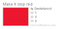 Make it stop red