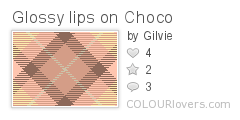 Glossy lips on Choco