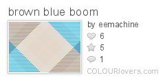 brown blue boom