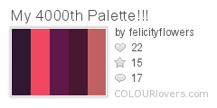 My 4000th Palette!!!