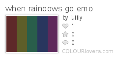 when rainbows go emo