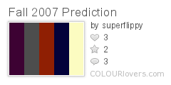 Fall 2007 Prediction
