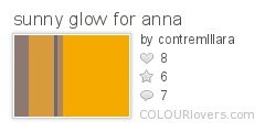 sunny glow for anna