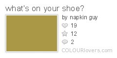 whats_on_your_shoe