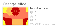 1008847 Orange Alice Hat Inspired Patterns & Colors
