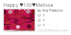 Happy_♥100♥Melissa