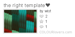 the_right_template❤