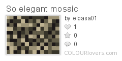 So elegant mosaic