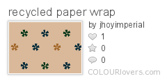 recycled paper wrap