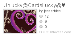”Unlucky@CardsLucky@♥
