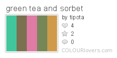 green tea and sorbet