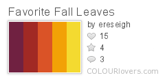 Favorite Fall Leaves