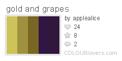 gold and grapes