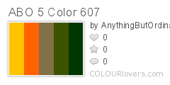 ABO 5 Color 607
