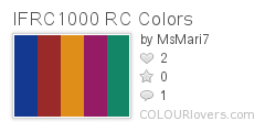 IFRC1000 RC Colors