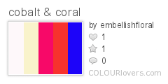 cobalt & coral