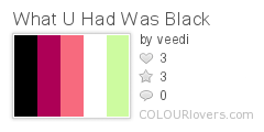 What U Had Was Black