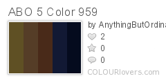 ABO 5 Color 959