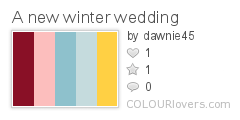 A new winter wedding