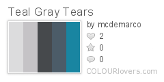 Teal Gray Tears