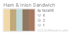 Ham & Inion Sandwich