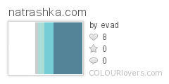 1337823 natrashka.com Website Color Trends: Blue green