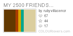 MY 2500 FRIENDS...