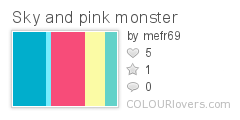 Sky and pink monster