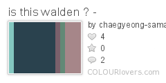 is this walden ? -