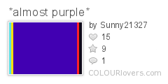 *almost purple*