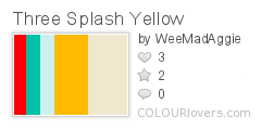 Three Splash Yellow