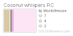 Coconut whispers RC