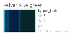 velvet blue green