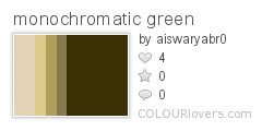monochromatic green