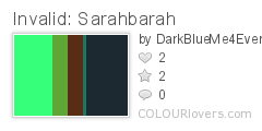Invalid: Sarahbarah