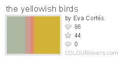 the yellowish birds