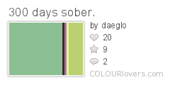 300 days sober.
