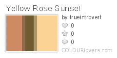 Yellow Rose Sunset