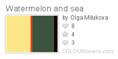 Watermelon and sea