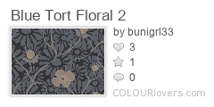 Blue Tort Floral 2