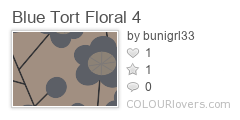 Blue Tort Floral 4