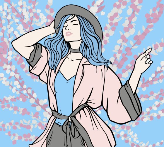 Palette on a Coloring Page