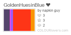 GoldenHuesinBlue_❤